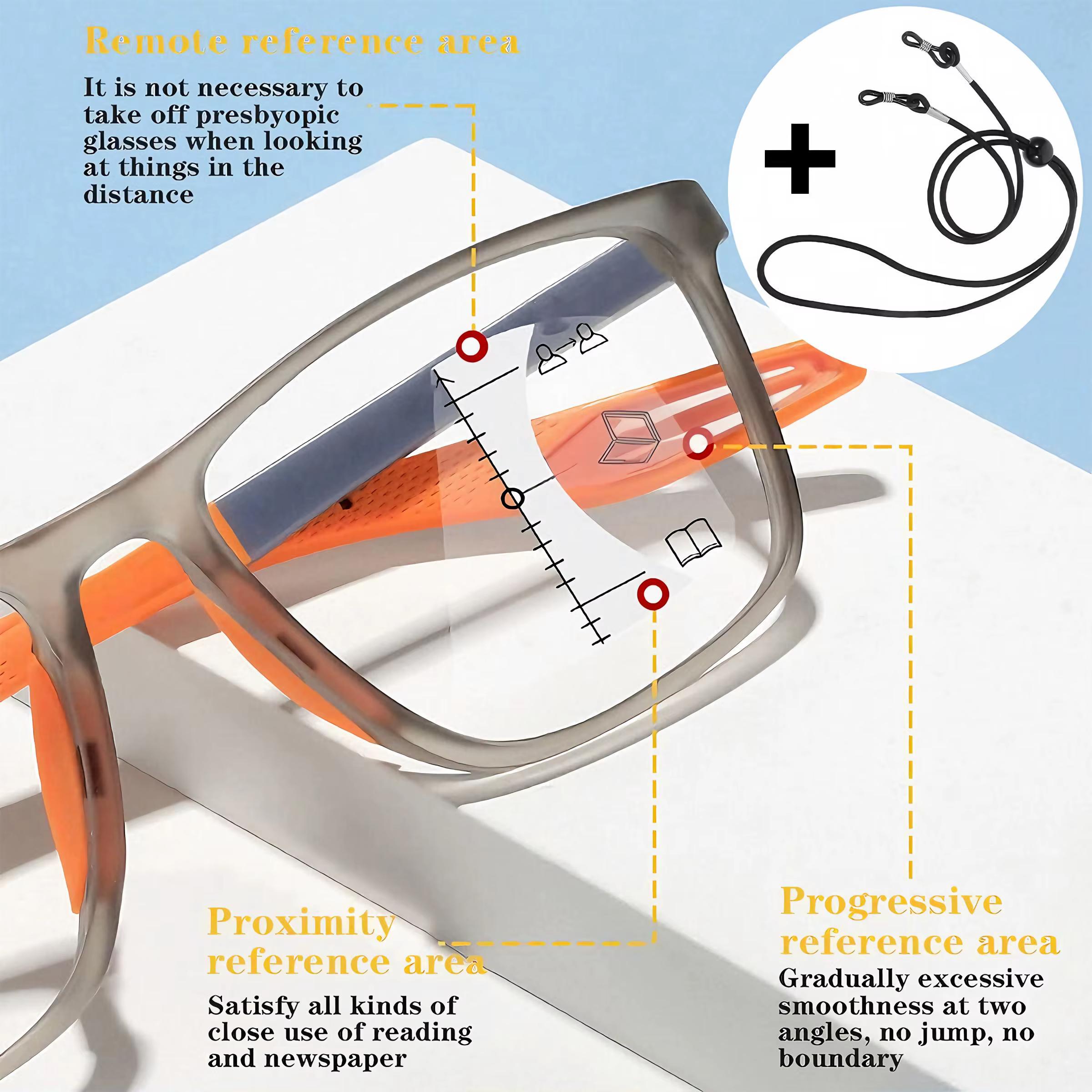 Lunettes de lecture progressives multifocales souples TR90 anti-lumière bleue, pour vision de près et de loin, pour hommes et femmes, L2 ﻿