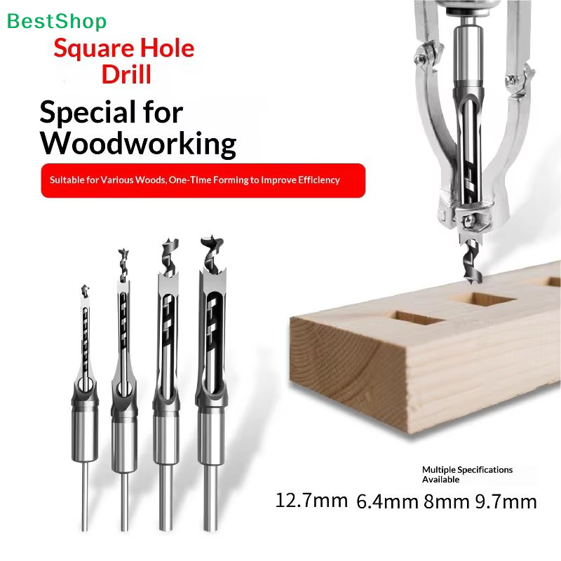 ✔ Foret à trous carrés