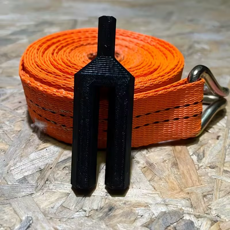 Lot de 2 enrouleurs de sangles à cliquet manuels – Fixation sur perceuse