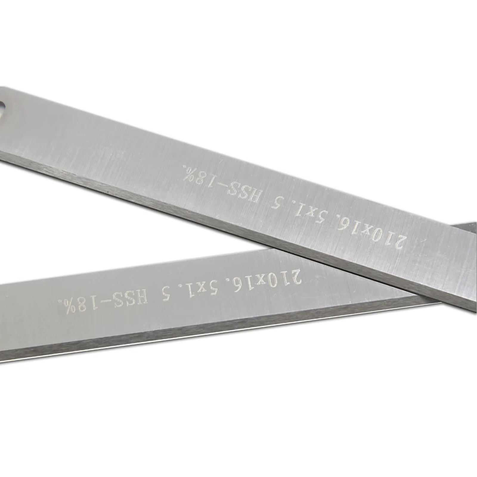 Lot de 2 Paires lame Rabot HSS 210 mm