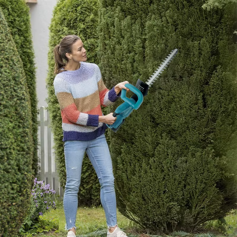 Taille-haie électrique sans fil portable 600 mm à double lame