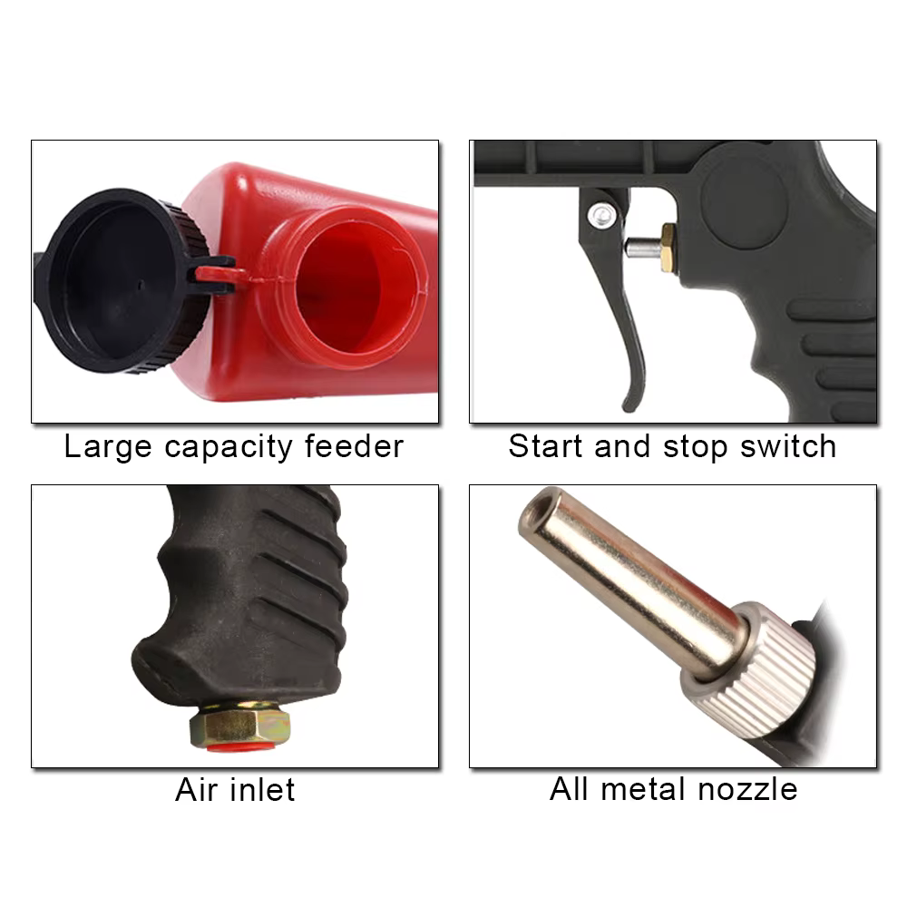 Pistolet de sablage pneumatique portatif