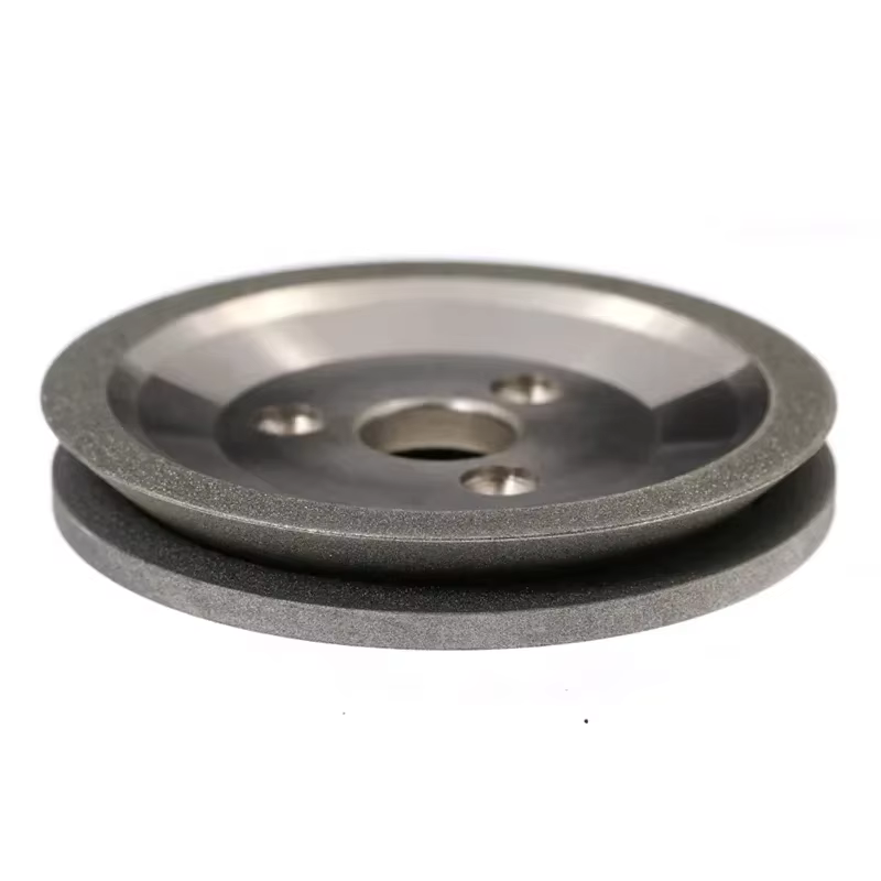 Disque abrasif SDC pour meuleuse d'angle en métal au carbure, diamant 125mm, 3 trous, en forme de papillon, Grits100 ~ 600