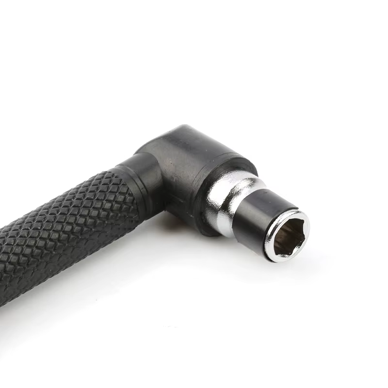 Embout de tournevis hexagonal 1/4 de type L 90 ° clé à double extrémité noire 6