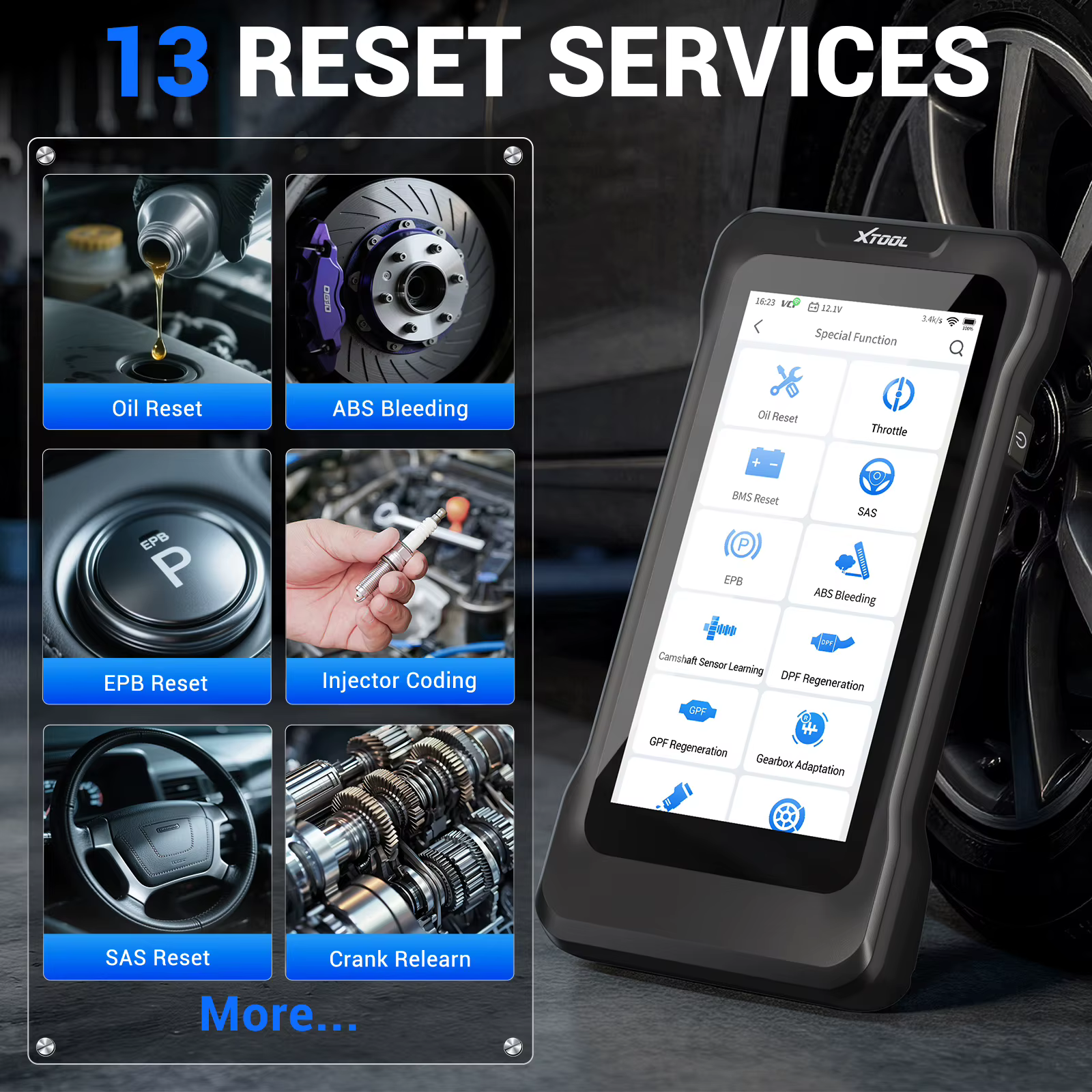 2026 XTOOL TP380 Scanner de programmation TPMS 5 systèmes Outil de diagnostic