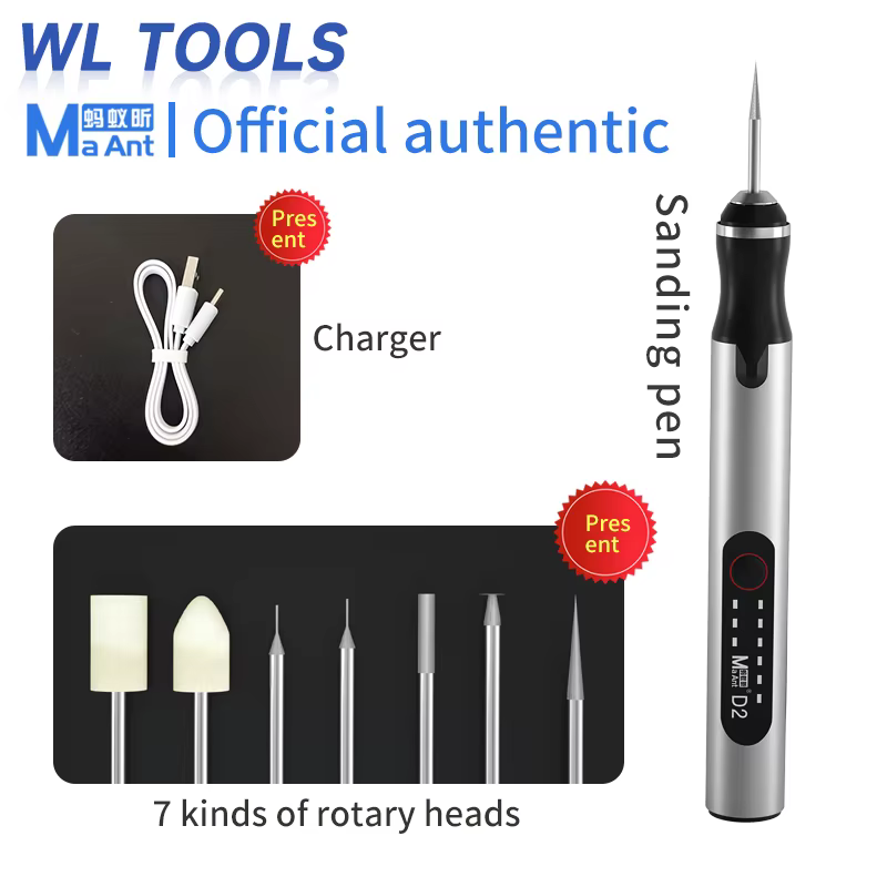 D1 D2 affûtage électrique intelligent Mini broyeur portatif stylo de gravure ensemble d'outils bricolage sculpture
