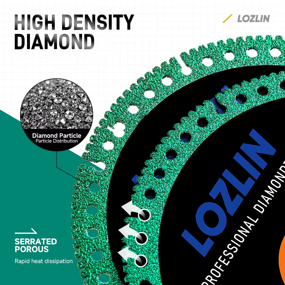 LOZLIN 3 pièces, disque de coupe diamanté de 4