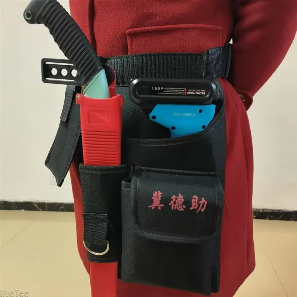 Sac à outils de jardin professionnel – Organisateur de taille avec ceinture, tronçonneuse et support pour téléphone, cadeau parfait pour les hommes