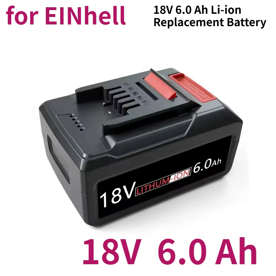 Batterie de remplacement Li-ion 18V 6.0 Ah 4511395 pour EINhell 4511481 4511396 PXC AXXIO GE-LC 18 Li série
