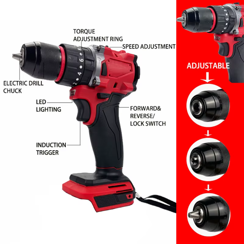 Pour Milwaukee 18V batterie perceuse électrique sans brosse 20 + 3 couple