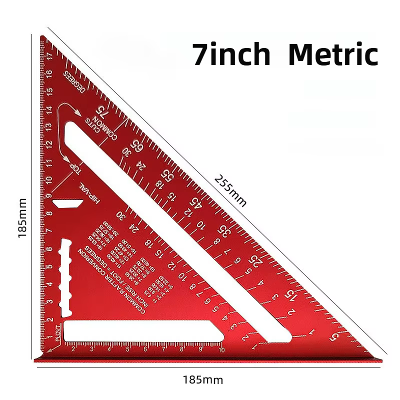 Règle triangulaire de 7 pouces
