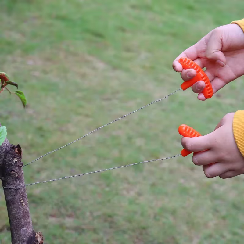 1 pièce Scie à fil portable pour camping et survie en extérieur - Mini-scie manuelle en acier inoxydable pour couper