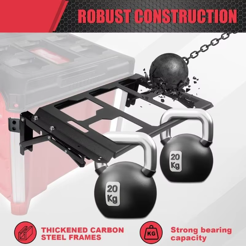 Zone travail pliable en métal 652F pour équipement professionnel