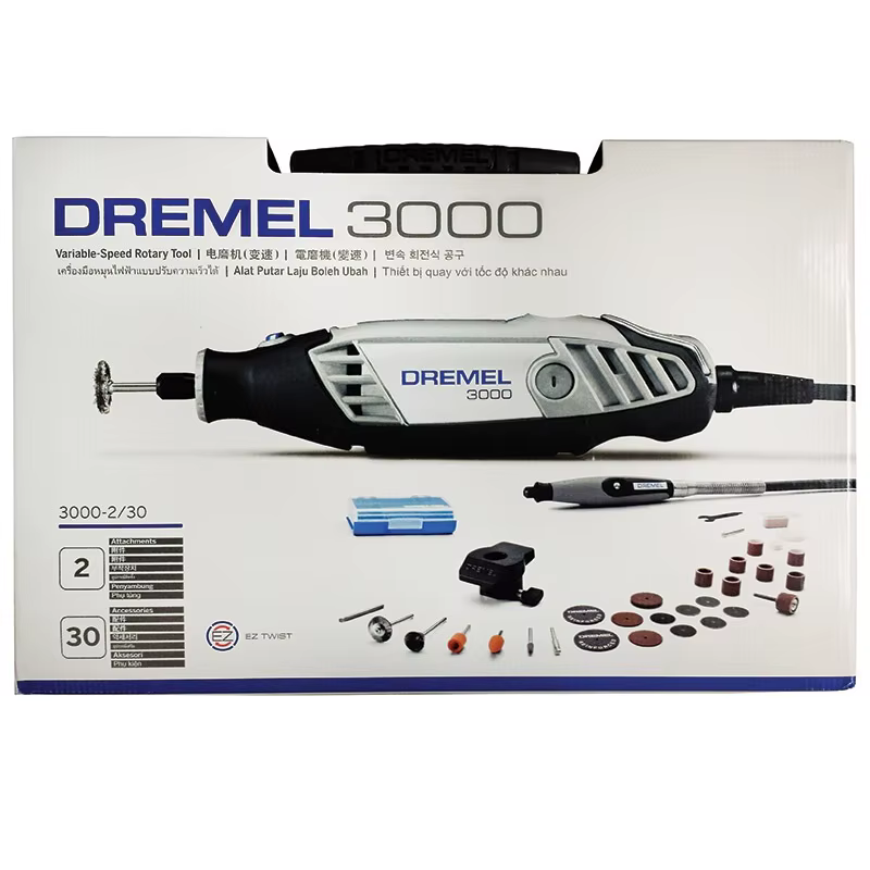 Dremel-Mini meuleuse électrique 3000 avec kit d'accessoires professionnels