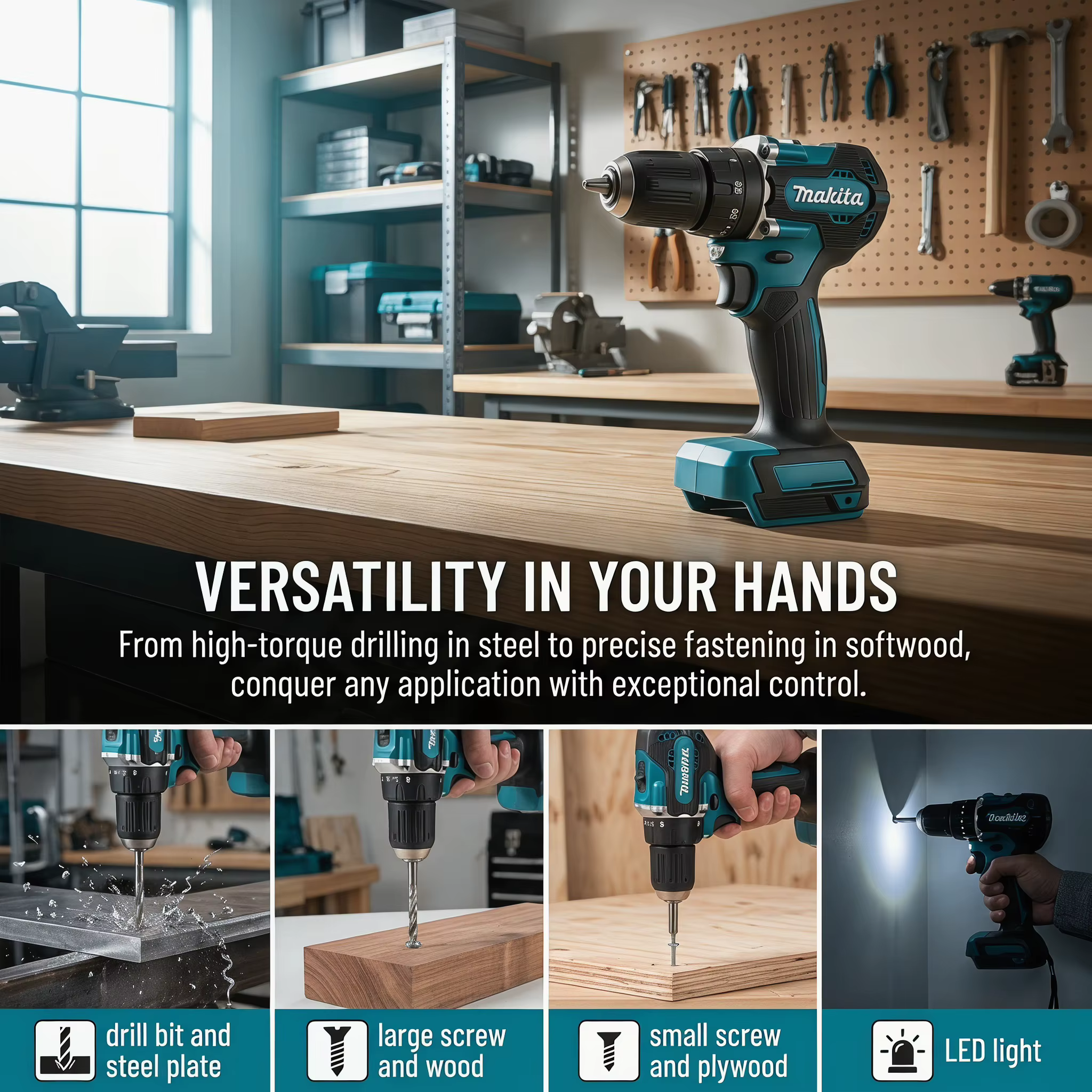 Makita Original DDF487 Perceuse-visseuse sans fil 18V