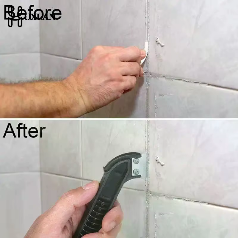 Nettoyeur de joints d'écart de carrelage, lame de couteau, carrelage mural, dissolvant de coulis de calfeutrage, grattoir de peinture, outil de rubanage pour cloisons sèches de Construction