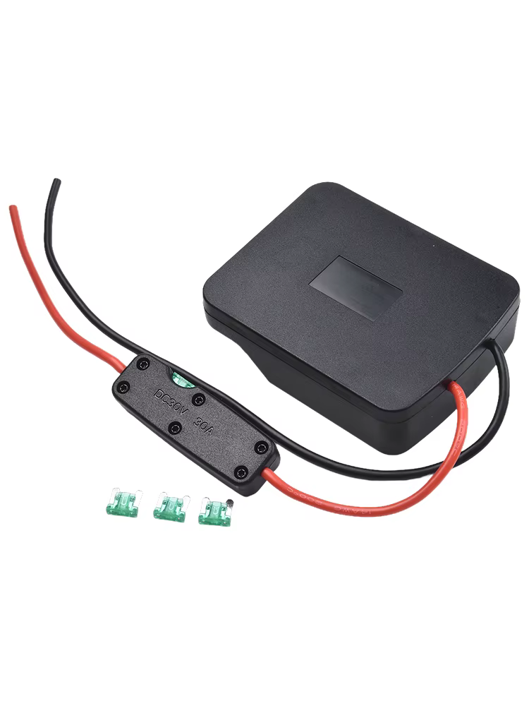 Adaptateur de batterie pour batteries au lithium Parkside X 20V avec fil de cuivre isolé en silicone 14 AWG