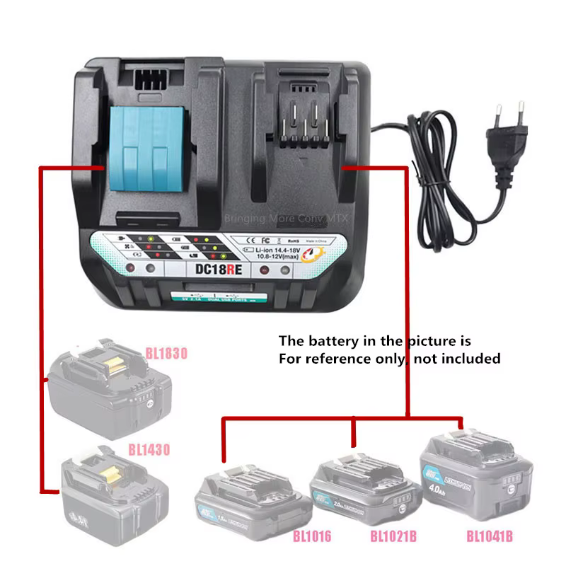 Chargeur de batterie Li-ion pour outils Makita 18V 14.4V 10.8V 12V
