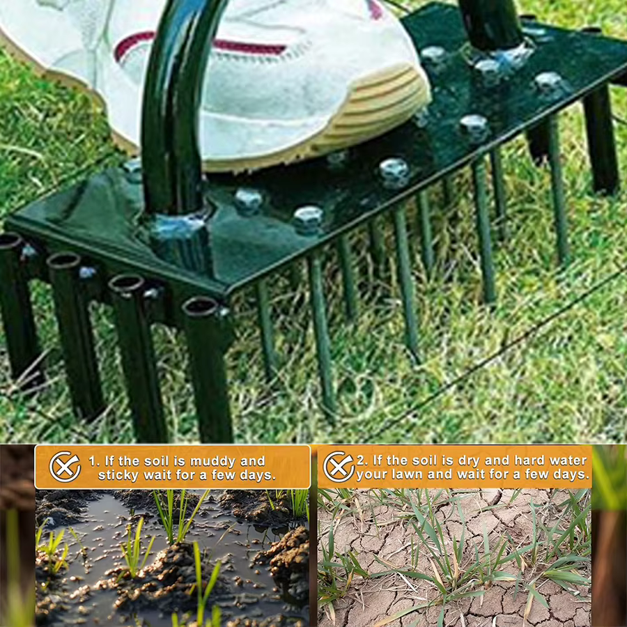 Scarificateur outils de jardinage de pelouse