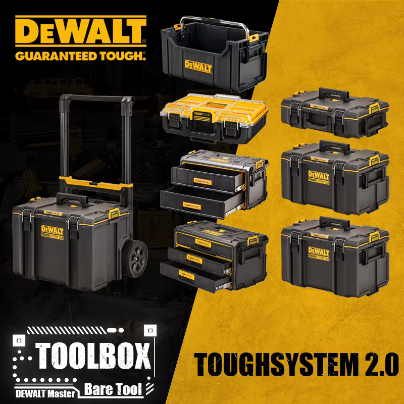 Boîte à outils mobile empilable DEWALT TOUGHSYSTEM2.0 DS100 DS166 DS300 DS400 DS450 DS280 DWST08330-1-23 DWST08035-1-23