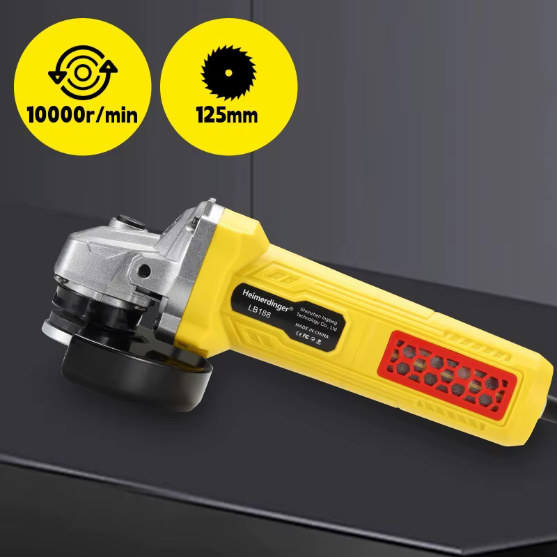 Meuleuse d'angle sans balais AC 220 V Heimerdinger 1100 W 10000 tr/min avec lame à changement rapide