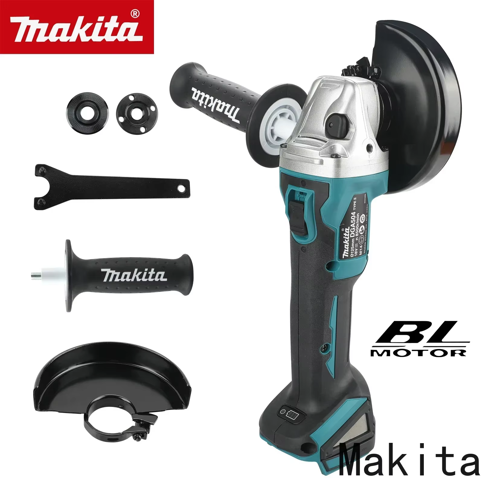 Meuleuse d'angle multifonction Makita DGA504 18V 6.0Ah 125mm sans balais à batterie lithium