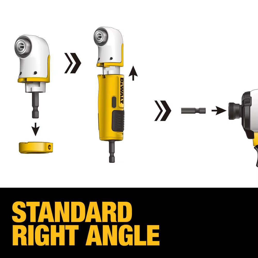 DEWALT DWAMRASET MAX FIT ®   Accessoires modulaires d'outils électriques de perceuse de conducteur de système d'angle droit
