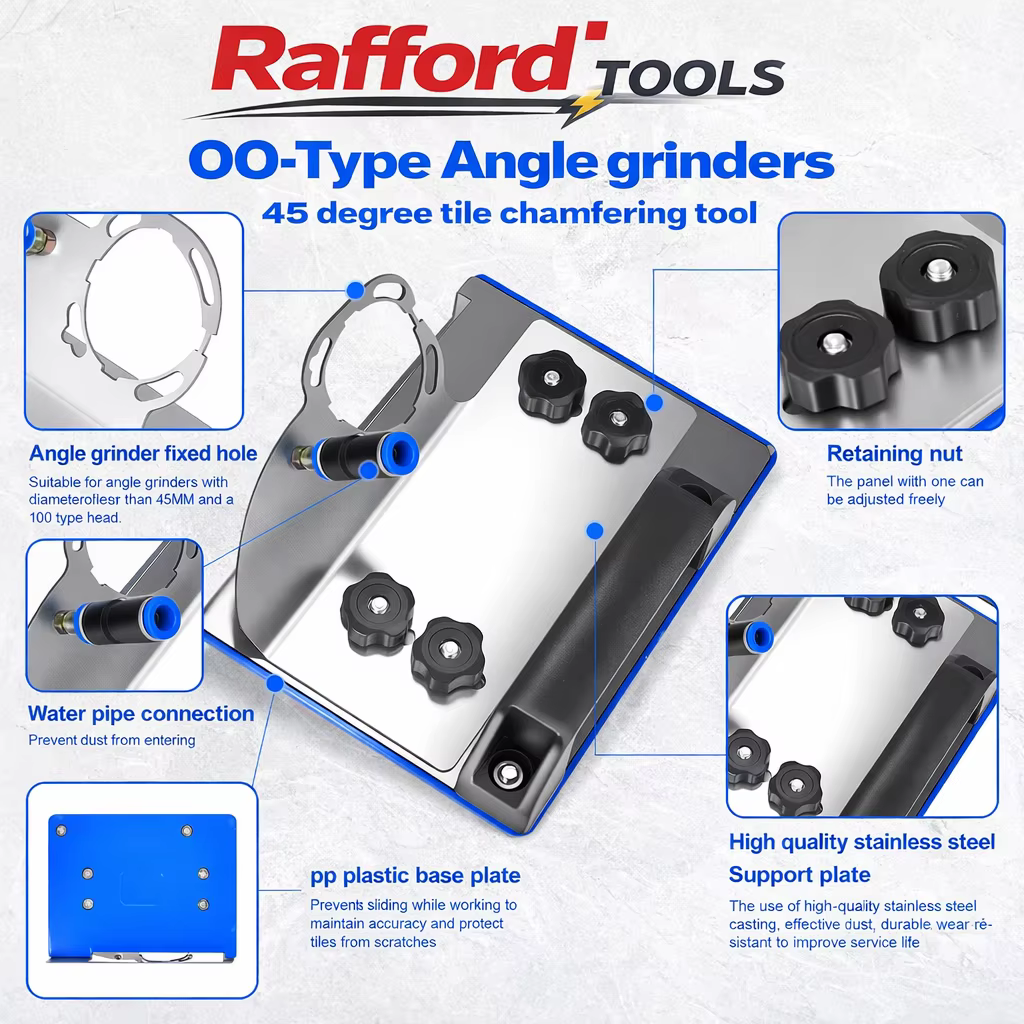 Rafford 45 ° Outil de chanfreinage pour carreaux — Support de guidage et de coupe