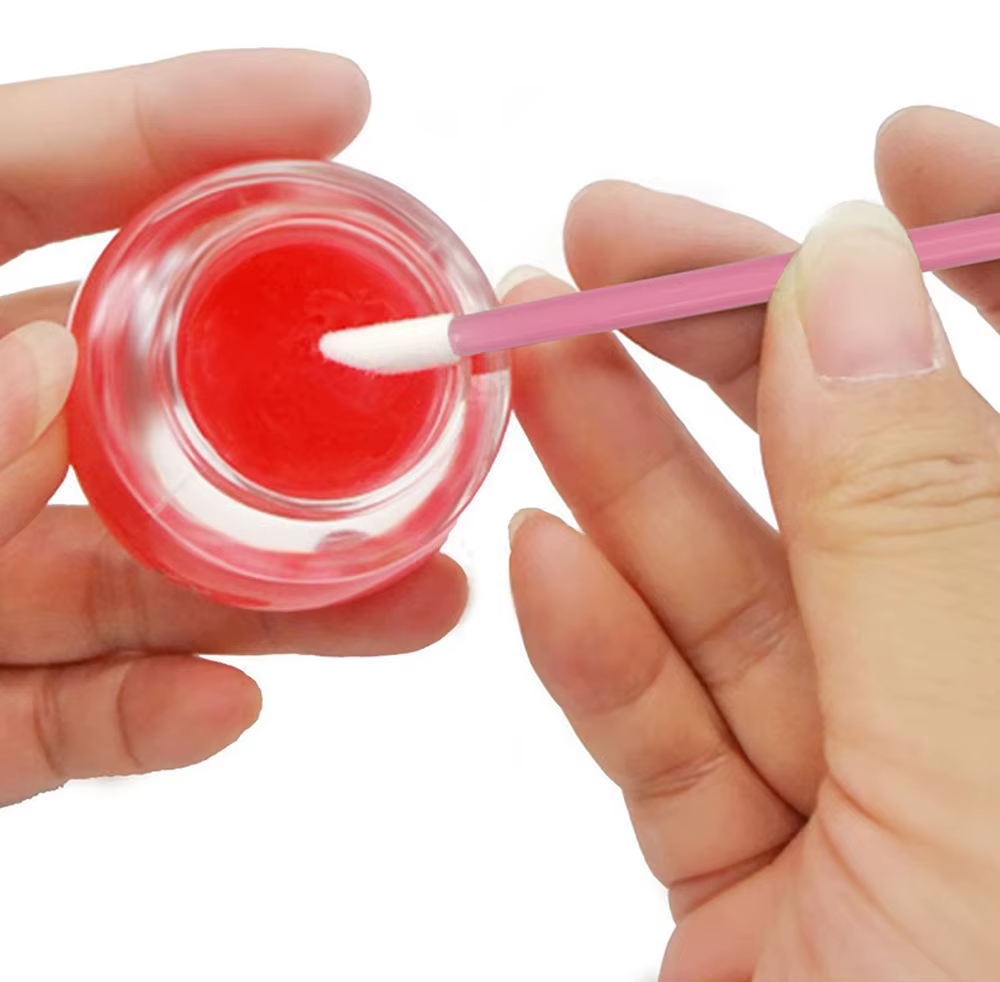 100 pièces brosse à lèvres brosse d'extension de cils pinceaux de maquillage pour Extension de cils applicateur de Mascara baguettes de rouge à lèvres outils cosmétiques