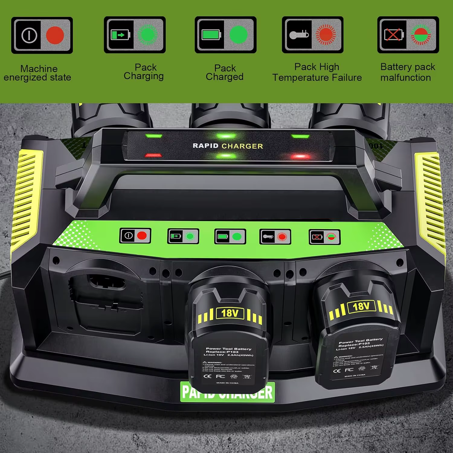 Station de chargeur de batterie Compatible