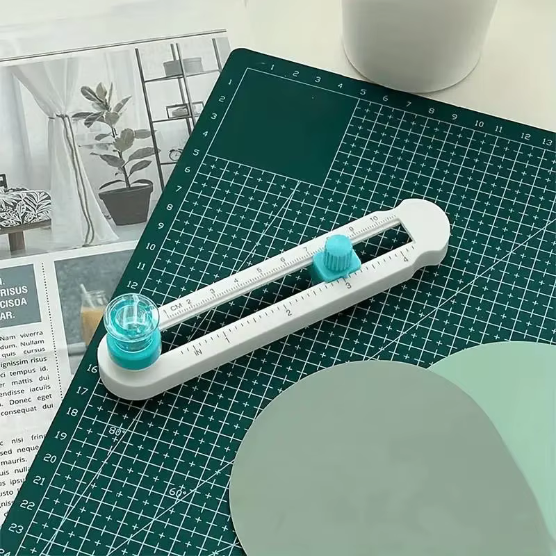 Coupe-papier circulaire en plastique de 2 à 20cm, outil de découpe artisanal multifonctionnel, cartes de scrapbooking pour papeterie scolaire, fournitures de bureau