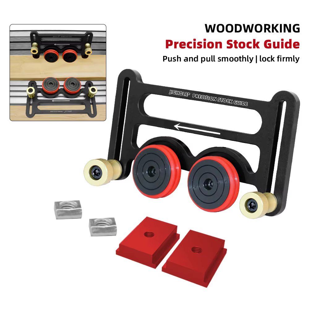 Guides de Stock de précision à coupe claire pour le travail du bois