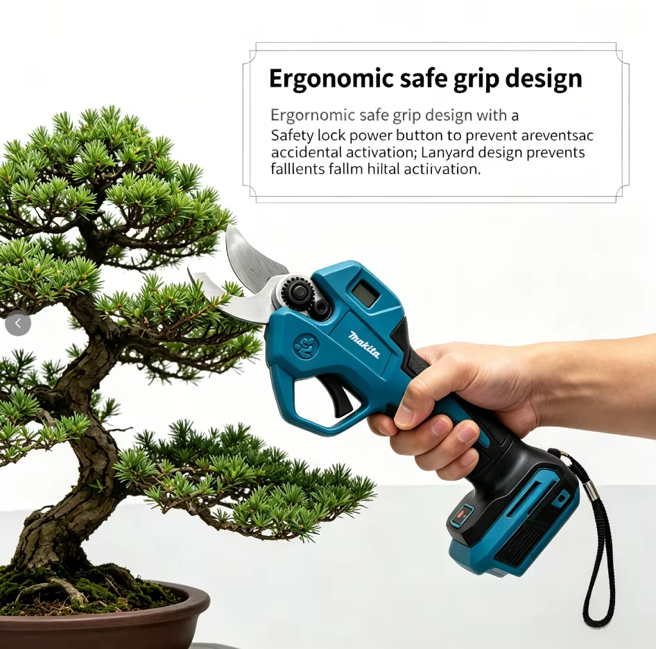 Cisailles électriques sans fil Makita 18V sans balais | Élagueuse multifonctionnelle pour arbres fruitiers