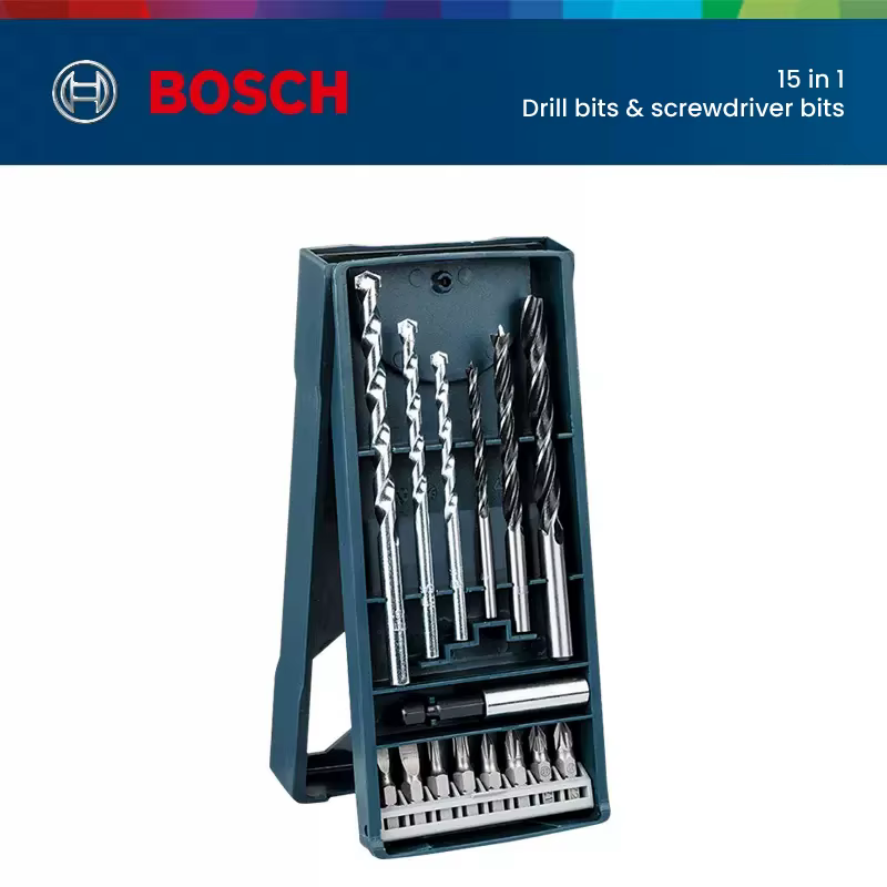 Bosch foret tournevis jeu d'embouts 7/15/25 pièces Kit de mélange carbure haute dureté pilote Bits