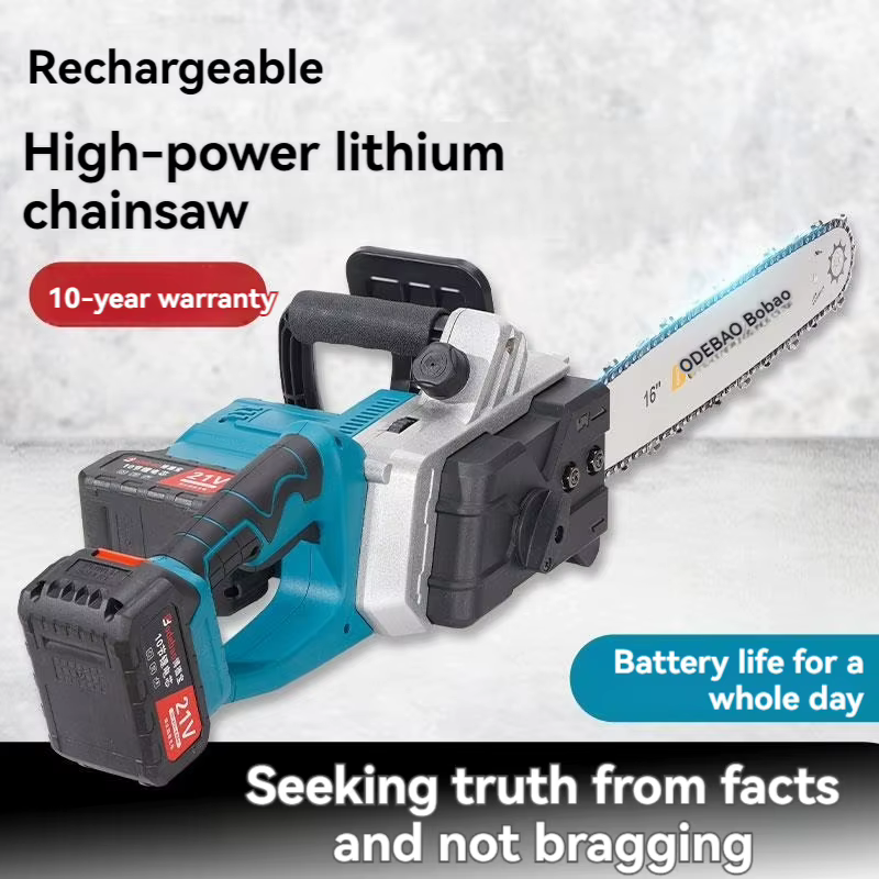 3000W 12 pouces scie à chaîne sans brosse bande 2 pièces batterie travail du bois taille