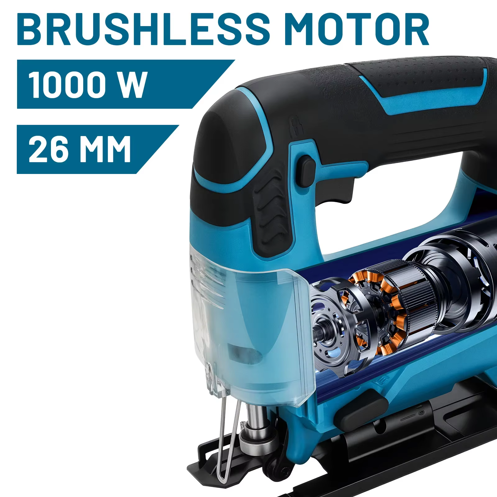 Gami 26mm 6000spm scie sauteuse électrique sans brosse