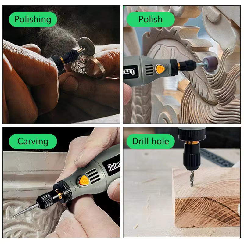10W USB Mini perceuse sans fil ensemble outil rotatif sans fil Dremel bricolage Mini perceuse stylo de gravure électrique 3 vitesses 9000r-20000r/min