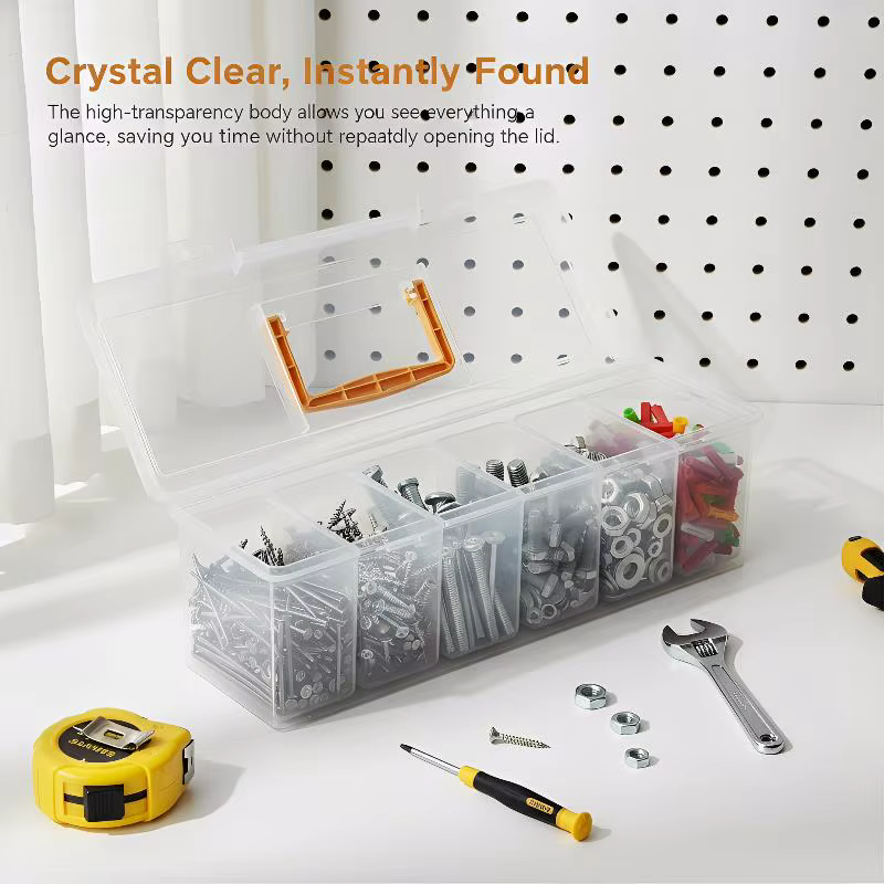 Boîte de rangement pour outils avec compartiments multiples