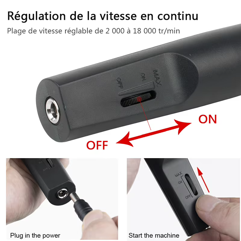 Mini ensemble d'outils rotatifs électriques avec 21/275/361 pièces