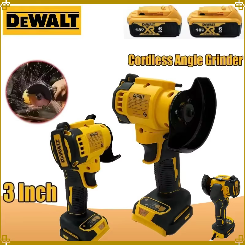 Mini-meuleuse d'angle sans fil DeWALT de 3 pouces pour batterie 18V-20V