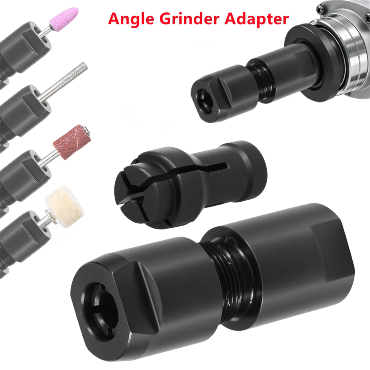 Adaptateur de meuleuse d'angle 3/6 mm modifié en mandrin
