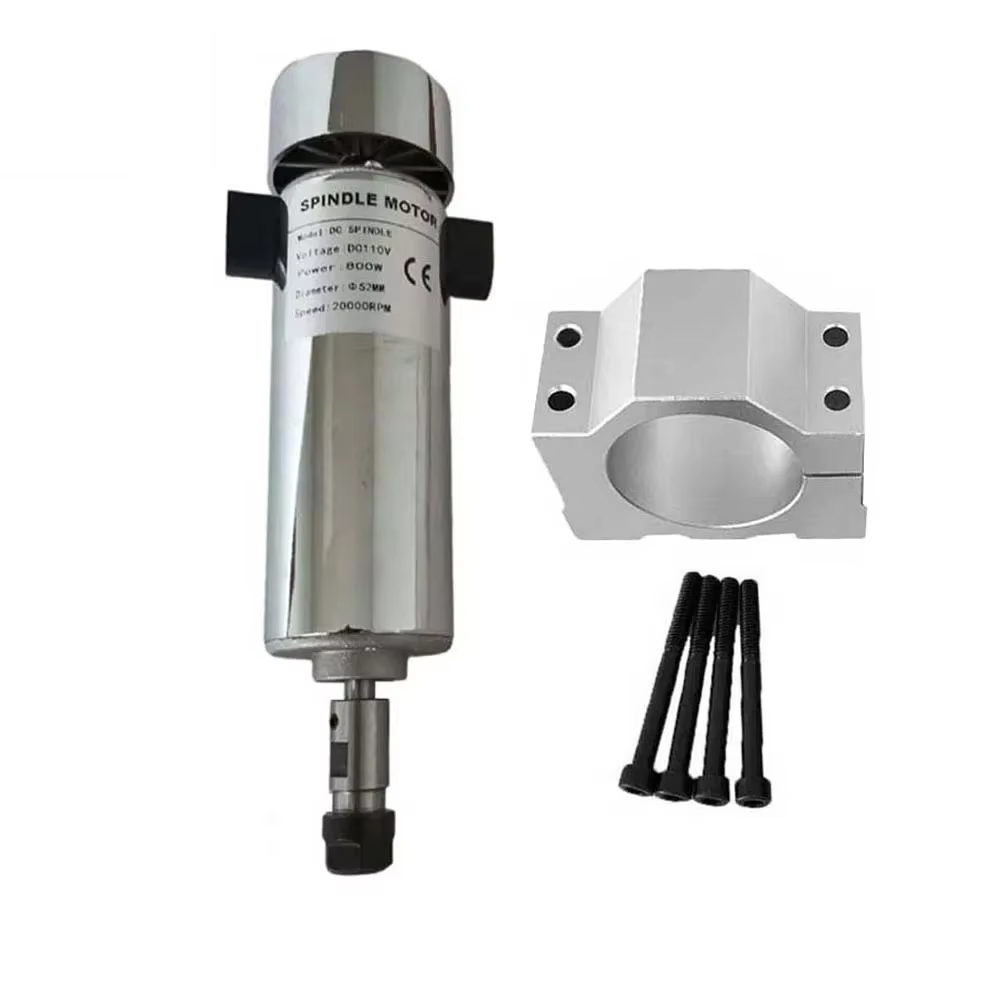 Kit de moteur de broche CNC 800W refroidi par Air DC110V 20000 tr/min ER16, alimentation de moteur de broche, régulateur de vitesse pour routeur CNC