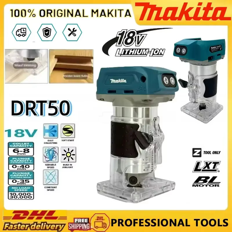 2026 Makita DRT50 18V Défonceuse compacte sans fil sans balais pour le fraisage de chants et le rainurage à usage professionnel