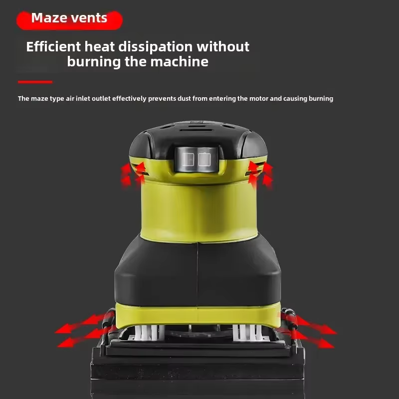 Ponceuse électrique compacte 220 V pour murs avec papier de verre et polisseuse à mastic