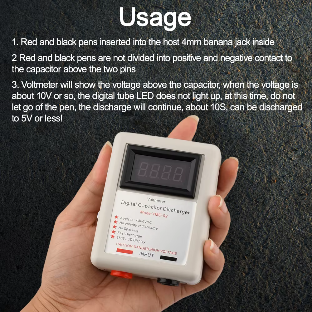 Déchargeur de condensateur numérique 800V