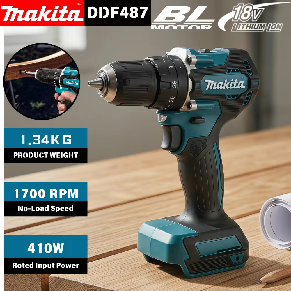 Perceuse-visseuse sans fil Makita DDF487 originale 2026