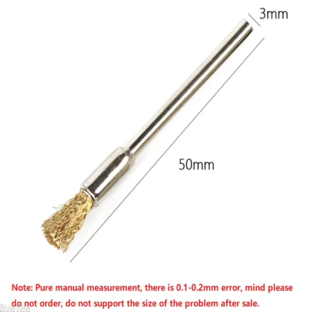 15 pièces de mini-brosses en fil de cuivre pour outils rotatifs