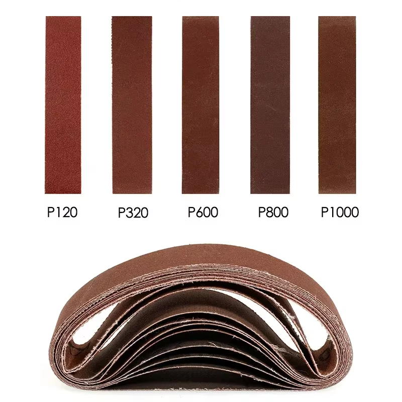 10/20/50 pièces courroies abrasives pour Mini Machine à bande électrique 330x30mm P120/320/600/800/1000 ceintures