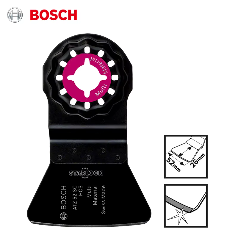 Bosch Starlock grattoir professionnel lames de scie oscillantes ATZ 52 SC résidus durcis lame