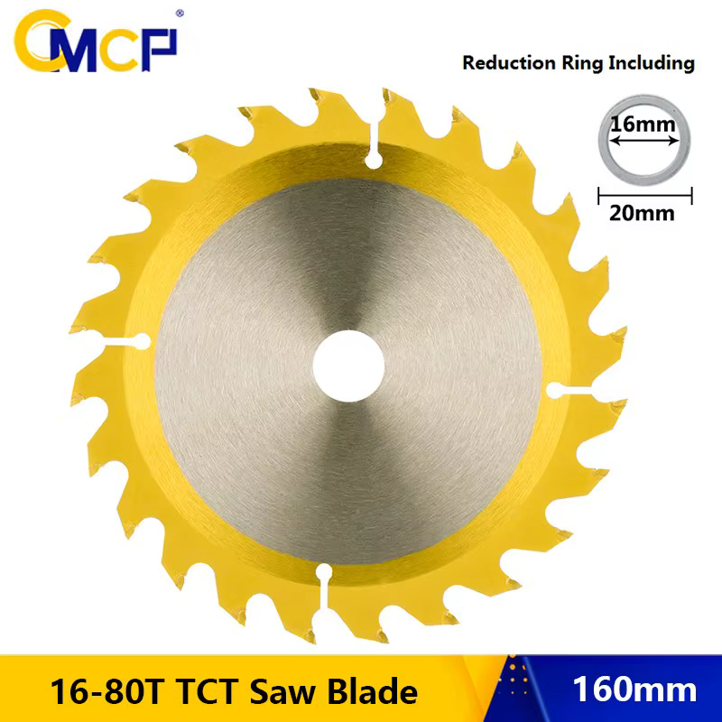 CMCP lame de scie 150mm 160mm TCT bois disque de coupe Titianium enduit